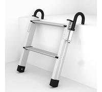 Échelle de lit de camion, en alliage d'aluminium léger avec crochets sécurisés et large pédale, échelle d'escalade haute capacité pour un accès facile aux camionnettes, remorques et camping-cars