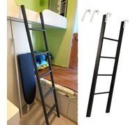 Échelle de lit, échelle pour lit superposé Loft Home, échelles Noires avec marchepied, échelle d'escalade 45 47 49 50 53 55 57 59 61 63 65 67 69 71 Pouces (116 cm/45")