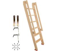 Échelle de lit mezzanine en bois massif pour enfants et personnes âgées, 100 cm de haut, avec crochets et patins en caoutchouc, échelle d'escalade de rechange