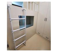 Échelle de lit mezzanine pour lits superposés jumeaux - Accès aux espaces restreints et sous-sols - 167,6 cm - Couleur blanche et facile à installer