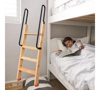 Échelle de lit superposé à 4 et 5 marches avec poignée de sécurité pour loft et camping-car Échelle d'escalade universelle peu encombrante Installation facile et design robuste
