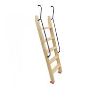 Échelle de lit superposé antidérapante avec main courante et patins en caoutchouc, escabeau en bois pour lits hauts, loft, dortoir, camping-car, convient pour lit de 124 à 223 cm de hauteur