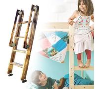 Échelle de lit superposé en Bois pour lit Simple, échelle d'appui pour Voiture/Bateau/Chambre d'étudiant avec Pied antidérapant, échelle Robuste pour Monter au Pied du lit (Dimensions : 4 ma