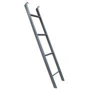 Échelle de lit superposé en métal avec coussinets antidérapants pour enfants, personnes âgées, adultes handicapés, lits superposés jumeaux, argent, 1,6 m