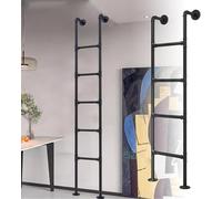 Échelle de lit superposé industrielle en métal avec accessoires d'installation pour escalade d'urgence, bibliothèque et fenêtre