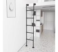 Échelle de Lit Superposé Noire - Échelle de Secours Robuste Pour Puits de Fenêtre - Échelle de Grenier En Fer Forgé - Échelles D'Escalade Intérieures Et Extérieures - Taille Personnalisable/1.15M/3.8F