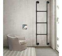 Échelle de Lit Superposé Pour Appartements, Échelle de Secours Murale Pour Puits de Fenêtre, Échelle D'Escalade de Sécurité En Fer Forgé Noir Pour Intérieur Et Extérieur/1.50M/4.9Ft/59In