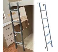 Échelle de lit superposé Robuste en métal Robuste - Double Marche d'escalade pour la Maison, Le dortoir, Le Camping-Car et Les Voyages en Cabine - Échelle de Camping Portable argentée, conce