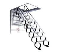 Échelle de loft électrique à télécommande - Échelle de Chariot télescopique Échelle d'espace d'économie d'espace Pull Down Échelle Pliante pour Un accès Facile au Plafond et des Solutions de STO