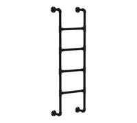 Échelle de loft murale pour lit superposé, échelle de lit superposé en fer forgé noir échelle de sortie d'urgence robuste pour la sécurité de la maison échelles d'escalade avec raccords de montage(125