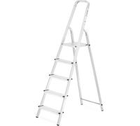 Echelle de ménage à 5 marches Echelle professionnelle en aluminium 2,97m de hauteur de travail