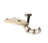 Échelle de perchoir pour Oiseaux de Repos avec bâton en Bois résistant à la Mastication pour perroquets, calopsittes, Cage Anti-Stress, Perche Jouet, échelle de Plate-Forme de Repos avec bâton en