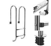 ECHELLE DE PISCINE A 2 ECHELONS EN ACIER INOXYDABLE 304SS, 133CM, ESCALIER PI...