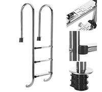 ECHELLE DE PISCINE A 3 ECHELONS EN ACIER INOXYDABLE 304SS, 158CM, ESCALIER PI...