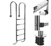 ECHELLE DE PISCINE A 4 ECHELONS EN ACIER INOXYDABLE 304SS, 183CM, ESCALIER PI...