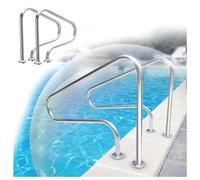 Échelle de piscine en acier inoxydable 304 - Montage rapide - Supporte 113,4 kg - Idéale pour les piscines hors sol, les marches, les parcs aquatiques, les balustrades de sécurité