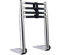 Échelle de piscine en acier inoxydable, 4 marches antidérapantes, capacité de 150 kg, échelle de bateau pliable pour quais, piscines, yachts