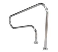 Échelle de piscine hors sol, main courante en acier inoxydable 304 avec base à montage rapide, supporte 113,4 kg, pour un accès sécurisé à la piscine à l'intérieur et à l'extérieur