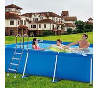 Échelle de piscine hors sol, robuste en acier inoxydable 304, 4 marches, supporte 226,8 kg pour un accès sûr à la piscine