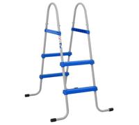 Échelle de piscine pour piscine hors sol 84 cm acier plastique