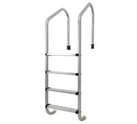 Échelle de piscine robuste en acier inoxydable, design antidérapant à 3 marches pour piscines profondes, supporte 172,4 kg, idéale pour une utilisation en intérieur et en extérieur