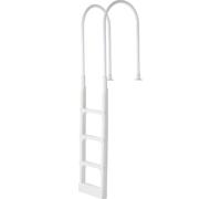 Échelle de piscine VEVOR 4 marches, capacité de charge 136kg, convient aux piscines encastrées et hors-sol 122-137cm sur tout revêtement de terrasse à l'intérieur et à l'extérieur