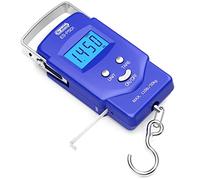 Échelle de poisson, éclairage de cuisson LCD - Écran LCD - Échelle de pêche avec ruban mesureur - Équilibre électronique - Pêche numérique - Crochets - Échelle avec 2 piles AAA - Cadeaux de pêche