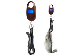 Échelle de poisson - pêche portable numérique avec une haute précision, des poids stores jusqu'à 25 kg pour l'extérieur, cette échelle de poisson possède une ténacité impeccable qui la rend étanche