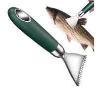 Échelle de poisson Remover Décaler en acier sans fatigue, rayures de peau déchiquetée pour fruits de mer | Poignée abdominale anti-glissement, accessoires de cuisine portables pour faciliter