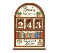 Échelle De Progression Littéraire - Tableau De Notation En Bois, Support De Suivi Des Objectifs, Indicateur De Volume De Romans | Décoration Esthétique Pour Salle D'étude D'enseignant, En Chêne Travai