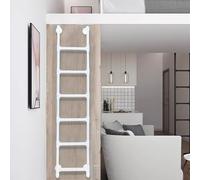 Échelle de puits de fenêtre 4 à 8 Pieds Sortie de Secours Robuste sous-Sol Fixation Murale Suspendue Maison Grenier Haut Métal