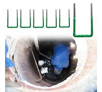 Échelle de puits de fenêtre réglable de 2 à 10 échelons, échelle murale en acier robuste pour sous-sol, garage et terrasse - 6 pièces, 15 x 20 x 1,4 cm