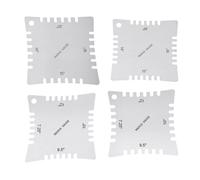Échelle de rayon de manche de guitare en acier - Configurations précises et outil de réparation - Texture en acier adaptée aux musiciens et techniciens - Outil de courbure du manche de guitare