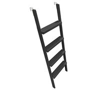 Échelle de rechange pour lit superposé pour camping-car et camping-car, échelle de montée à 47 marches avec pédale de 8 cm de large et 2 hoo pour lits jumeaux, grand lit, design noir pour adultes et