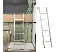 Échelle de Remplacement pour lit superposé de Camping-Car, échelle de Camping-Car White Home avec Crochets, échelle de Grenier en métal Courte et Longue, 116 cm à 185 cm (185 cm/73 po)