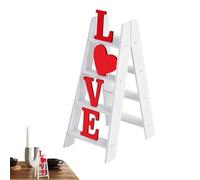 Échelle de Saint-Valentin, décorations d'échelle de Saint-Valentin,Décor d’échelle de bureau - Signe de la saint-valentin, échelle , décor de Table pour bureau, étagère de manteau, déco