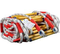 Échelle De Sauvetage D’Incendie Tong 5m 6m 8m 10m 15m Escalier De Secours avec Mousquetons Échelle De Corde D’évacuation D’Urgence Compacte Et Réutilisable, 12m/39.3ft