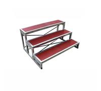 Échelle de scène pliable - Plateforme portable réglable pour événements, discours et spectacles