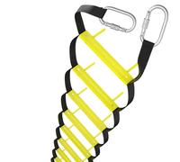 Échelle de Secours 3 étages 8 m | Échelle de Secours pour Maisons au 3ème étage | Portable, Pliable et compacte | Échelle d'urgence adaptée pour Balcon