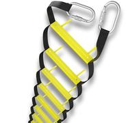 ISOP Échelle à Feu 7,6 m | Échelle Rétractable pour Maisons à 3 étages | Compact et Portable | Échelle tricotée adaptée pour Les balcons | Échelle Sauvetage | Échelle Robustes