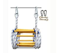 Échelle de Secours antidérapante Pliable, Corde de Sauvetage d'urgence H Souple et compacte, capacité de Charge jusqu'à 420 kg/20 m/65,6 pi (12 m/39 pi)