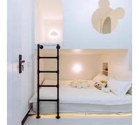 Échelle de secours antidérapante pour lits superposés et mezzanines - Fixation murale pour une sortie sûre du grenier, sous-sol, dortoir, bibliothèque, terrasse, camping-car