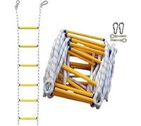 Échelle de Secours avec Crochet - Échelle de Corde de sécurité Portable pour Une évacuation Rapide Depuis Un Balcon ou Une fenêtre. Motif Cactus, Facile à Utiliser et idéale pour la sécurité