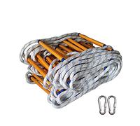 Échelle de Secours, Corde de sécurité Souple avec mousquetons pour Enfants et Adultes, pour Balcon, 3/5/10/15/20/25/30 m/6 m (15 m (49,2 pi)) (9 m (29,6 pi))