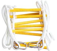 Échelle de Secours en Corde de 5 m | Échelle d'urgence avec Mousquetons | Échelle d'éjection Multifonction | Équipement de Fuite pour Incendie | Usage Intérieur et Extérieur | Longueur 5m