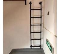 Échelle de secours en métal Échelle de secours Échelle de puits de fenêtre de sous-sol, échelles d'escalade murales robustes pour appartements extérieurs de camping-car Charges 330 lb(180cm/71in)