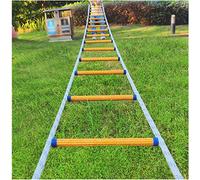 Échelle de secours incendie en corde - Échelle de sécurité pour maisons à 2/3/4 étages, longueur 5 m, idéale pour les fenêtres et les balcons, déploiement rapide pour une évacuation en toute