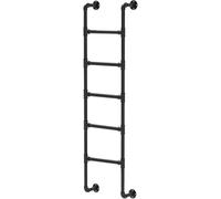 Échelle de secours murale en métal pour la sécurité de la maison, design en fer durable pour sortie de sous-sol et accès au grenier, installation facile, solution robuste pour économiser de l'espace