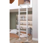 Échelle de secours personnalisable pour fenêtres de 1 à 2 m en métal robuste pour escalade en toute sécurité Capacité de 150 kg Blanc 125 cm