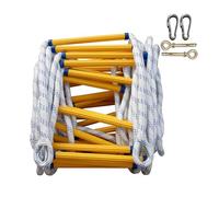 Échelle de secours portable avec crochet - Dispositif de sécurité réutilisable pour la maison, solution d'évacuation incendie à déploiement rapide pour la sécurité et la tranquillité d'espri